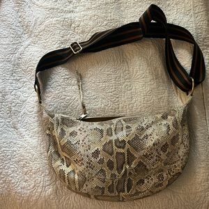 Anthropologie leather crossbody bag